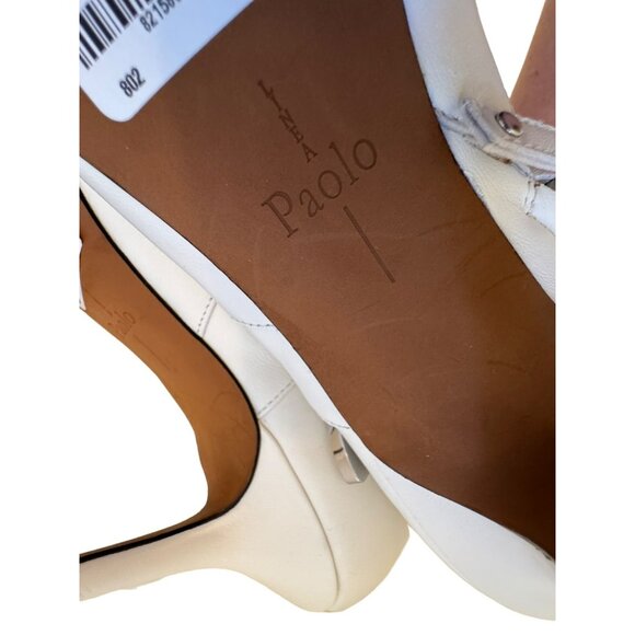 Linea Paolo Nikita II Bootie White Buckle Heels Size 9m $149 - Picture 7 of 14